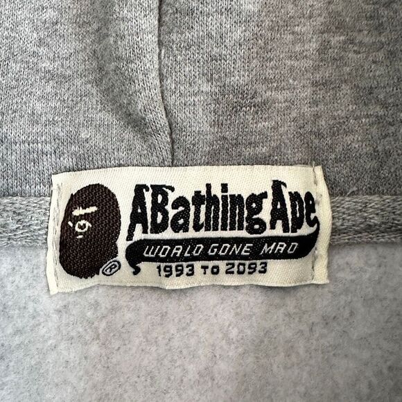 Bape Shark Full Zip Hoodie Gray Multicolor Camo WGM Tiger Japan M/L Nigo Harajuk - Picture 13 of 16